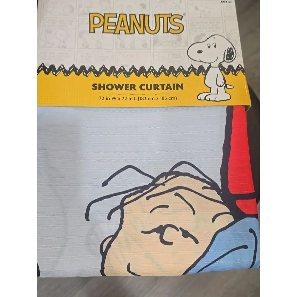 Peanuts The Whole Gang Is Here Shower Curtain